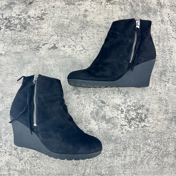 H&M Black Wedge Ankle Boots - Picture 5 of 7